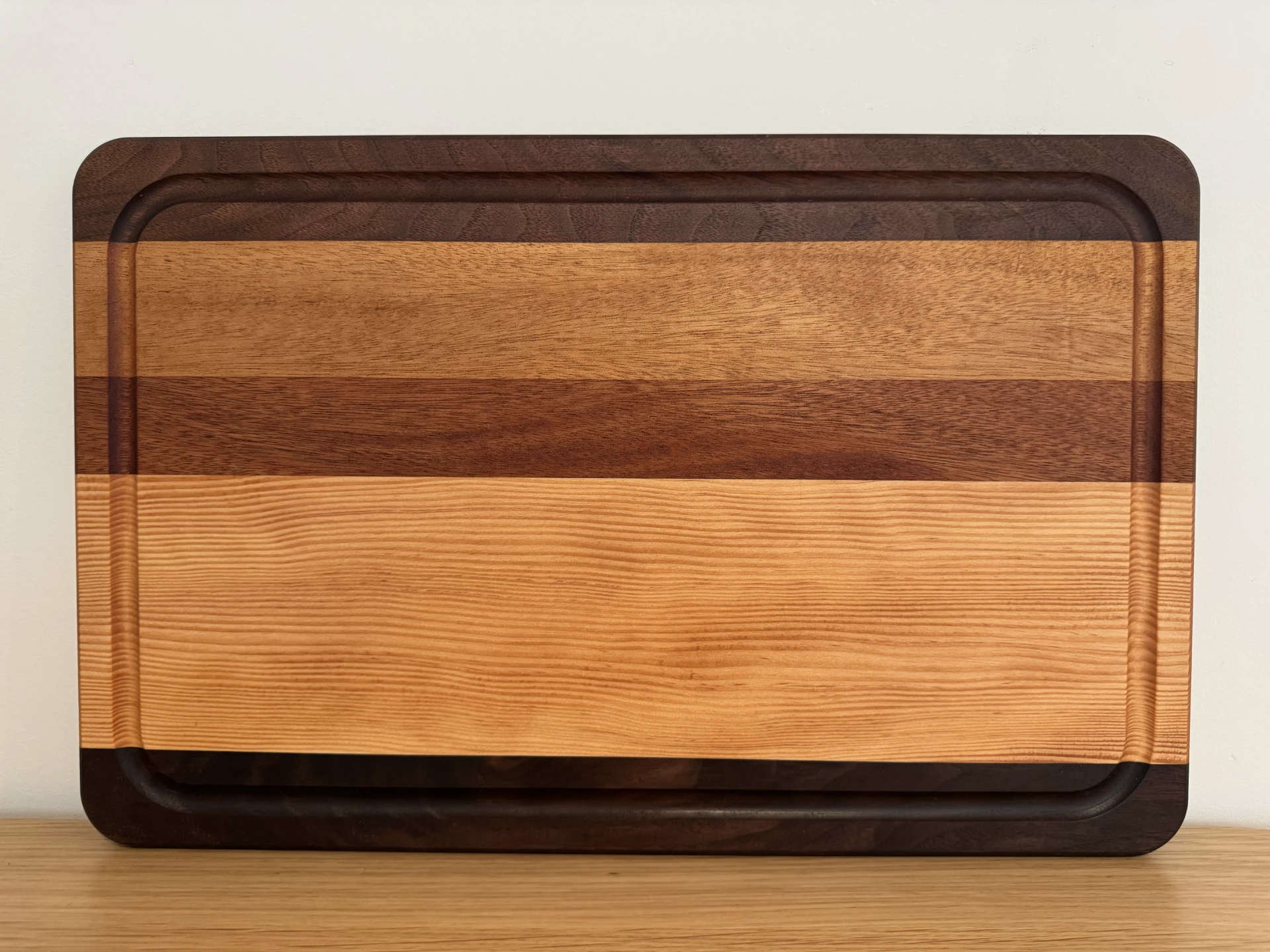walnut guitar phone stand