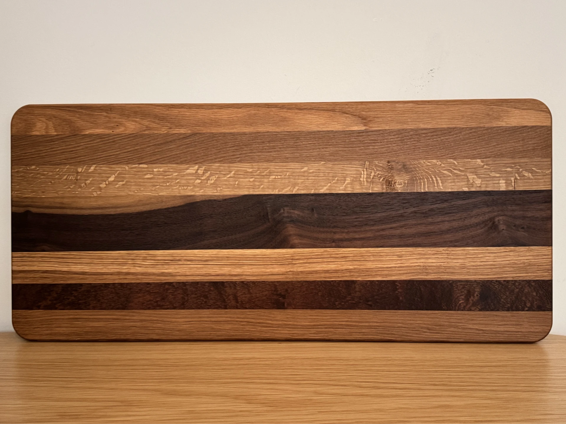 walnut guitar phone stand